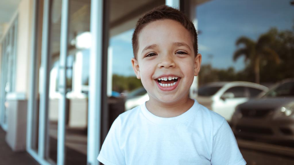 Criança sorrindo