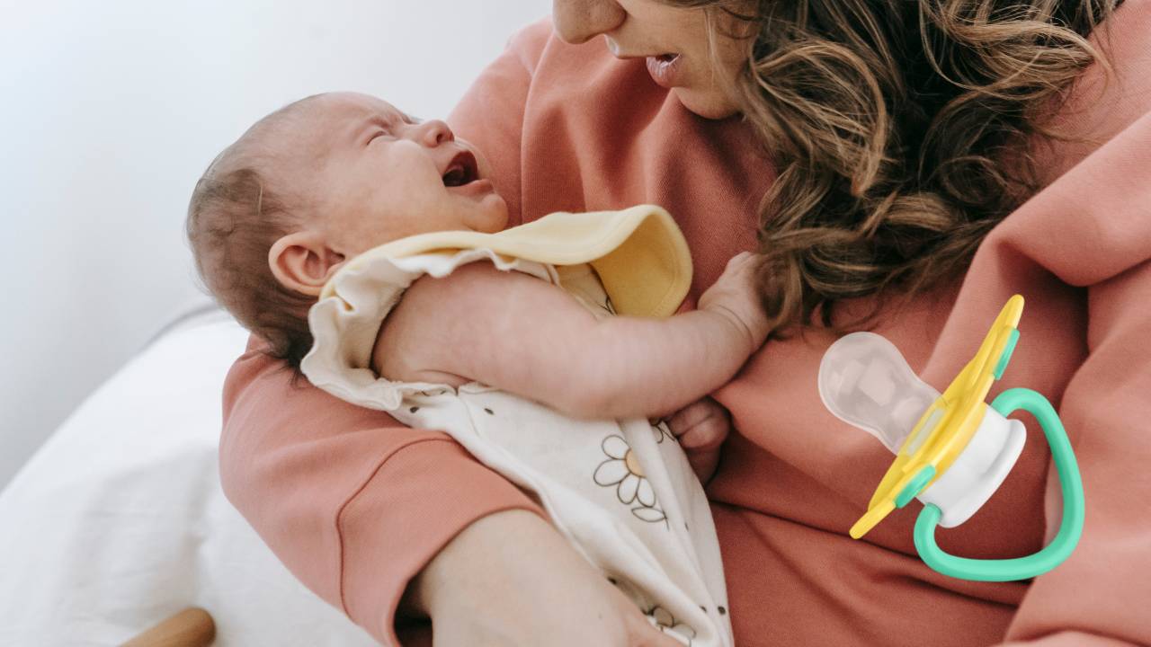 Como acalmar o bebê sem chupeta.