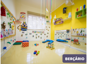 Berçário da unidade Vila Mariana da escola infantil AVIVA