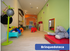 Brinquedoteca da unidade Vila Mariana da escola infantil AVIVA