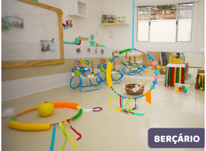 Foto do berçário da unidade Brooklin da escola infantil AVIVA