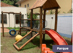 foto do espaço de parque da unidade Brooklin da escola infantil AVIVA