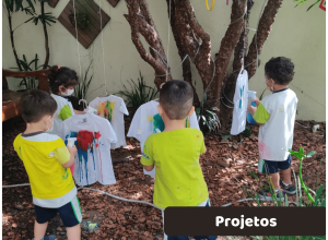 Projetos das crianças da unidade Vila Mariana da escola infantil AVIVA