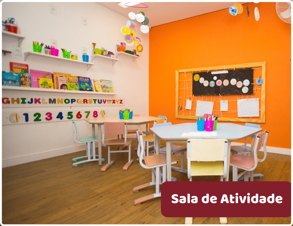 Sala de Atividades da unidade Vila Mariana da escola infantil AVIVA
